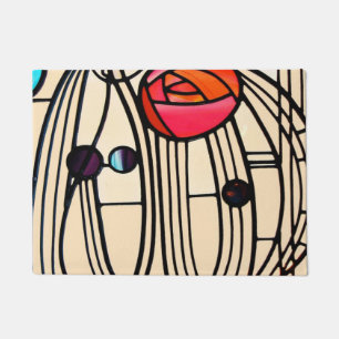 Charles Rennie Mackintosh Stained Glass Doormat