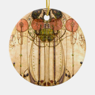 Charles Rennie Mackintosh The Wassail Ceramic Tree Decoration