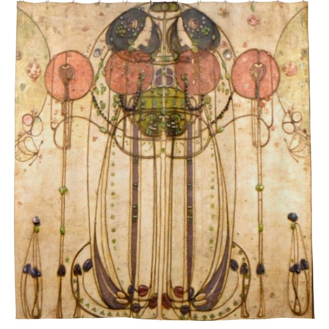 Charles Rennie Mackintosh The Wassail Shower Curtain (Front)