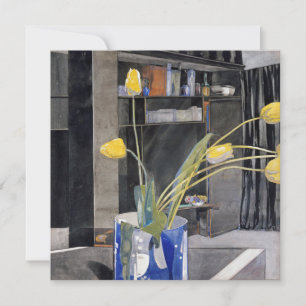 Charles Rennie Mackintosh - Yellow Tulips Holiday Card
