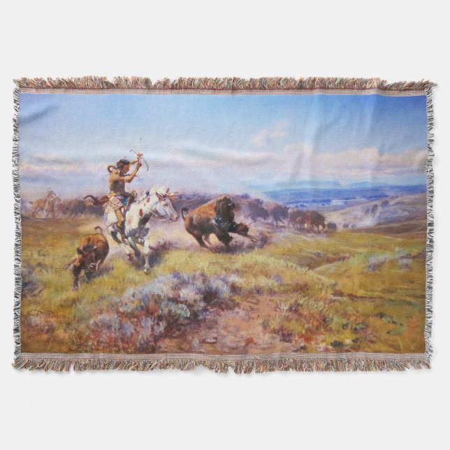 Charles Russell 1 Throw Blanket (Front)