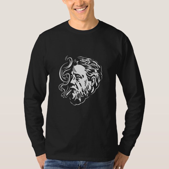 Charles Spurgeon Smoking A Cigar T-Shirt (Front)