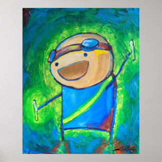 Charles the Raver 24x30" Poster