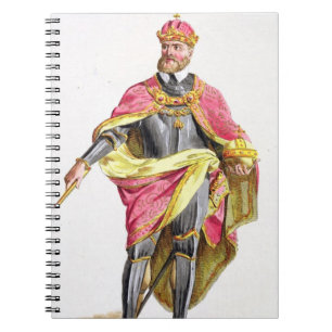 Charles V (1500-58) from 'Receuil des Estampes, re Spiral Notebook