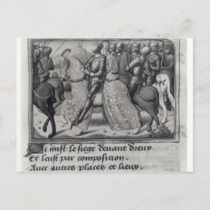 Charles VII  and Joan of Arc at the Siege of Postcard