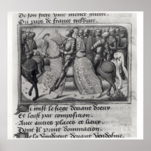Charles VII and Joan of Arc at the Siege of Poster