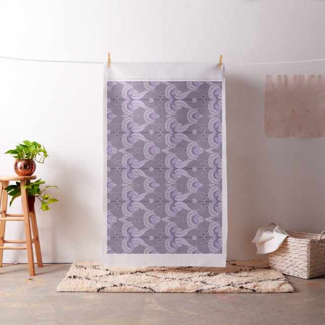 Charles Voysey, beautiful,pattern,art work,redesig Fabric (In Situ)