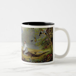 Charles Waterton capturing a cayman, 1825-26 Two-Tone Coffee Mug