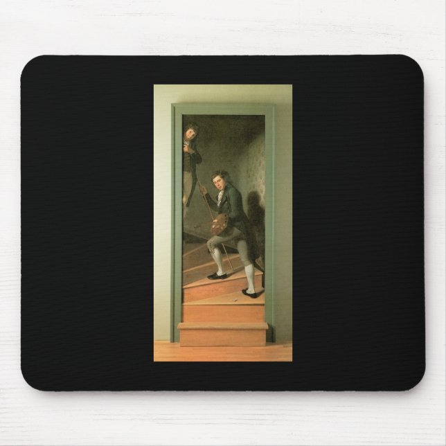 Charles Willson Peale The Staircase Group Mouse Pad (Front)