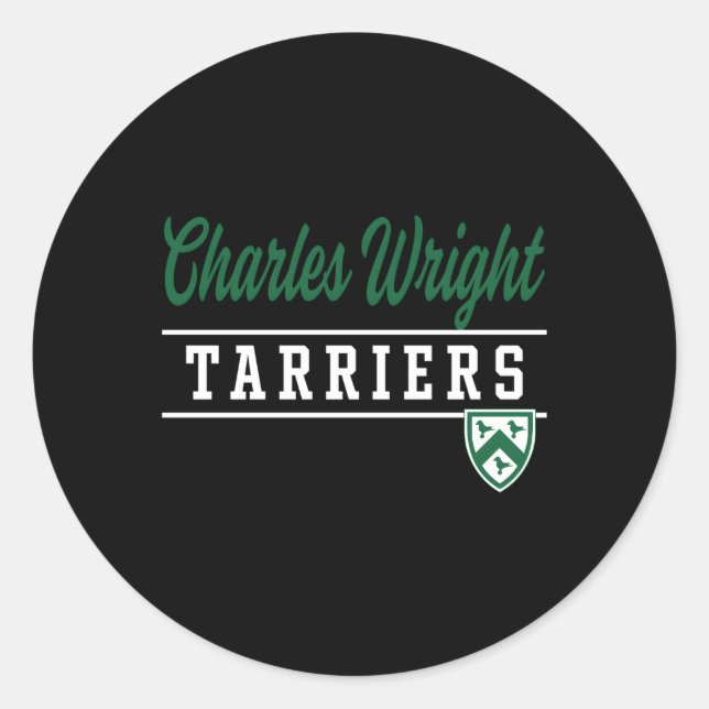 Charles Wright Academy Tarriers Classic Round Sticker (Front)