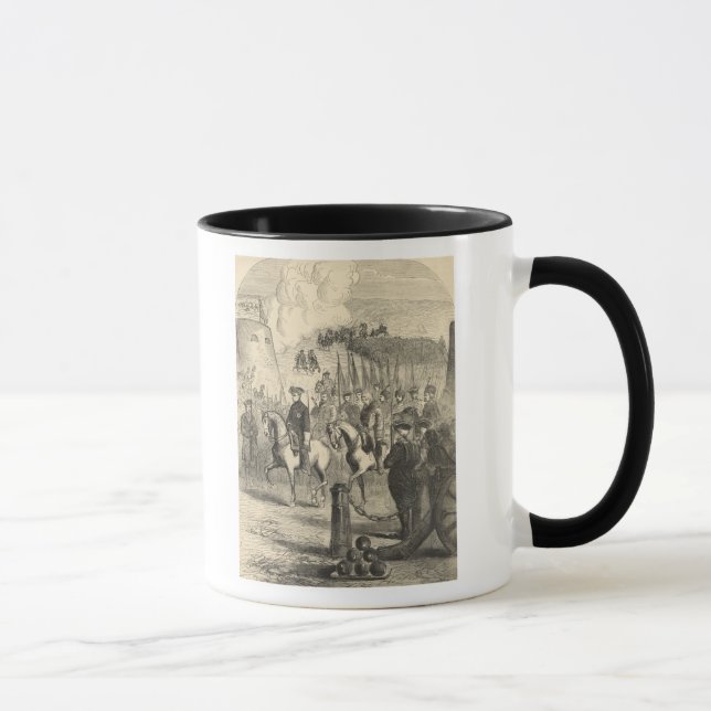Charles XII of Sweden entering Copenhagen Mug (Right)