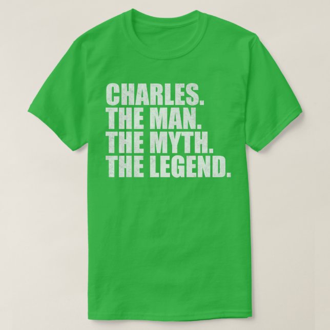 CharlesCharles Name Charles given name T-Shirt (Design Front)