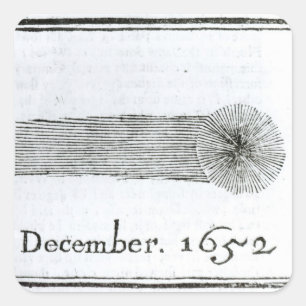 Charles's Comet, December 1652 Square Sticker