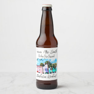 Charleston Bachelorette Party Beer Label