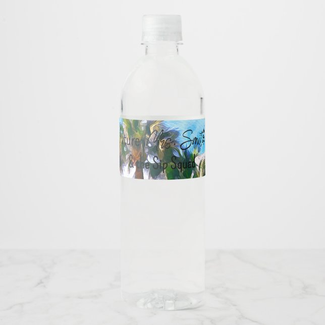 Charleston Bachelorette Water Bottle Label (Front)