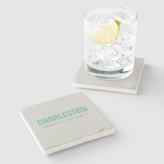 Charleston Beach Style Stone Coaster (Side)