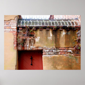 Charleston brick and mortar foundation view poster