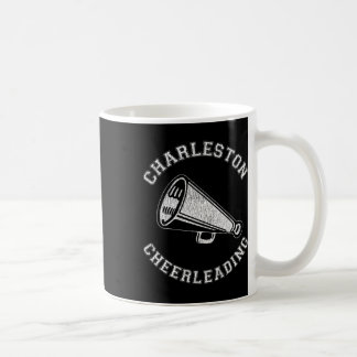 Charleston Cheer Distressed Retro 90's Cheerleader Coffee Mug
