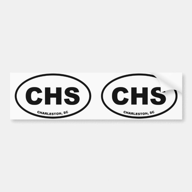 Charleston CHS Bumper Sticker (Front)