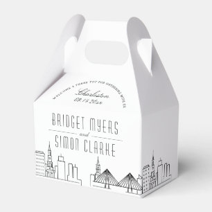 Charleston   City Skyline Wedding Favour Favour Bo Box