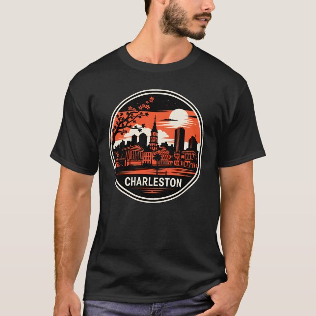 Charleston City South Carolina USA T-Shirt (Front)