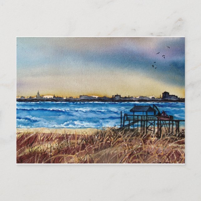 Charleston Coastline Postcard (Front)