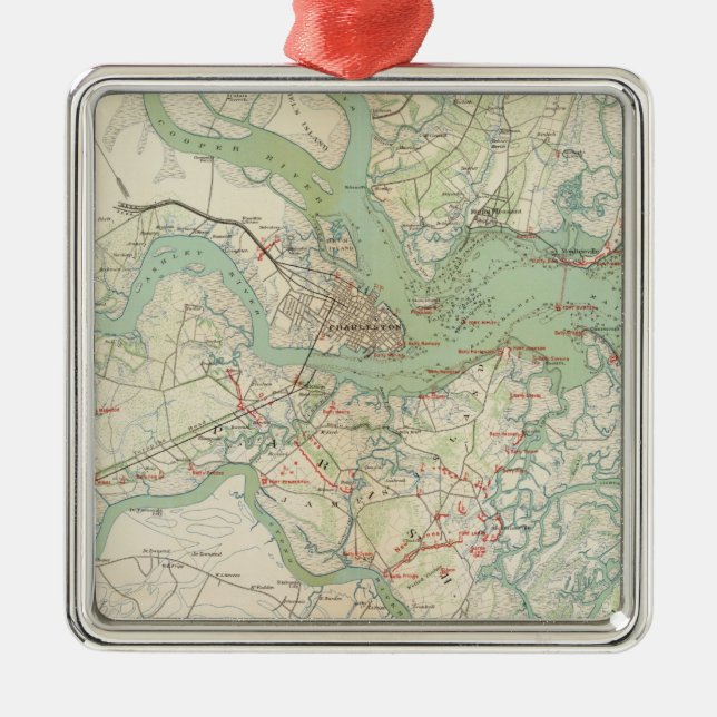 Charleston, defences metal tree decoration (Front)