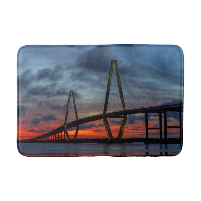 Charleston Fire Like Sunset Bath Mat (Front)