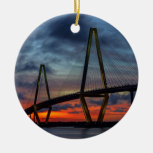 Charleston Fire Like Sunset Ceramic Tree Decoration