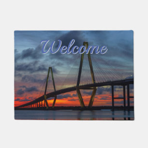 Charleston Fire Like Sunset Welcome Doormat