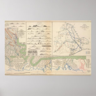 Charleston Harbour, Army of the Potomac operations Poster