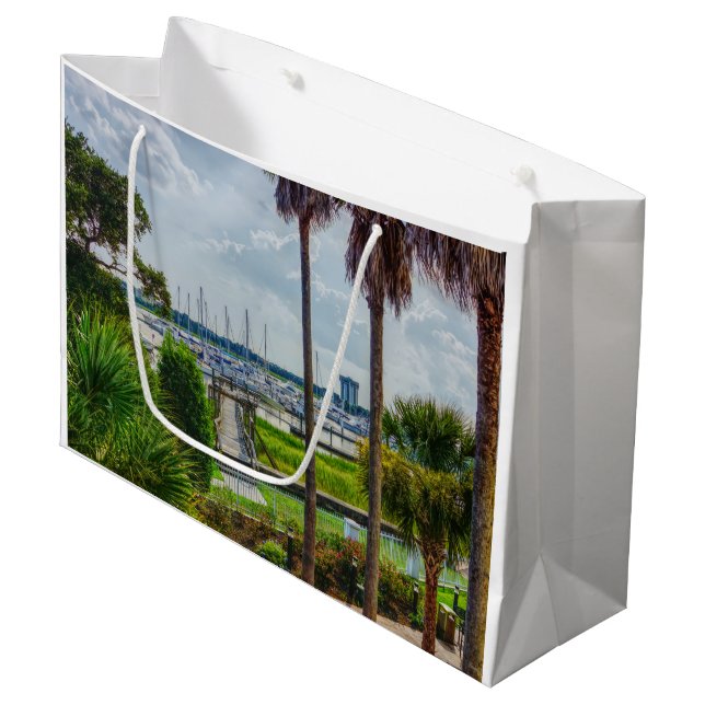 Charleston Harbour Large Gift Bag (Front Angled)
