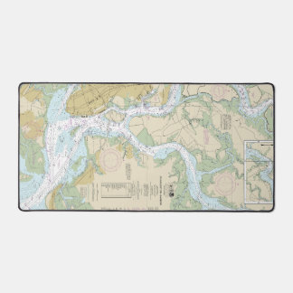 Charleston Harbour Nautical Chart 11524 Desk Mat