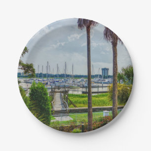 Charleston Harbour Paper Plate