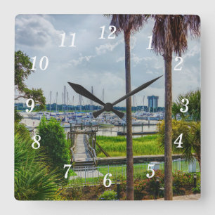 Charleston Harbour Wall Clock