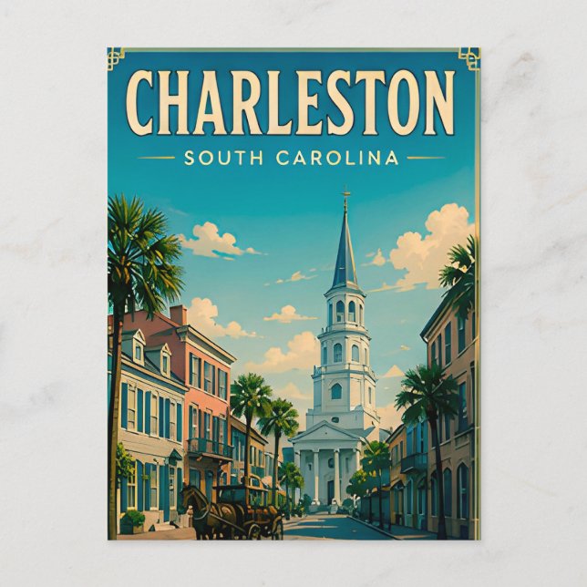 Charleston Historic City Postcard (Front)