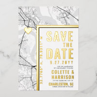 Charleston Love Locator | Wedding Save the Date