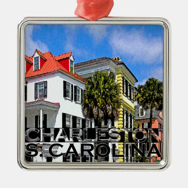 Charleston Metal Tree Decoration (Front)