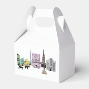 Charleston SC City Rainbow Row Favour Box