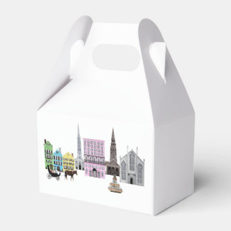 Charleston SC  City Rainbow Row Favour Box