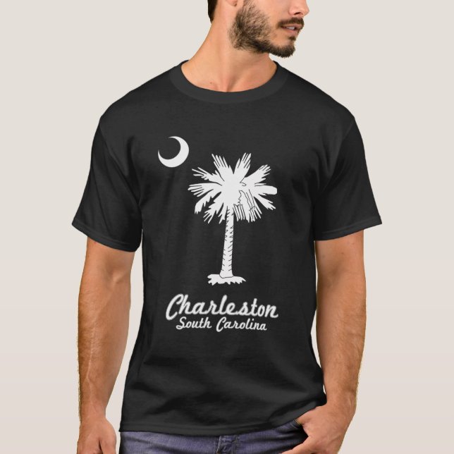 Charleston Sc Flag Beach Apparel T-Shirt (Front)