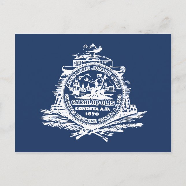 Charleston, SC Flag Postcard (Front)