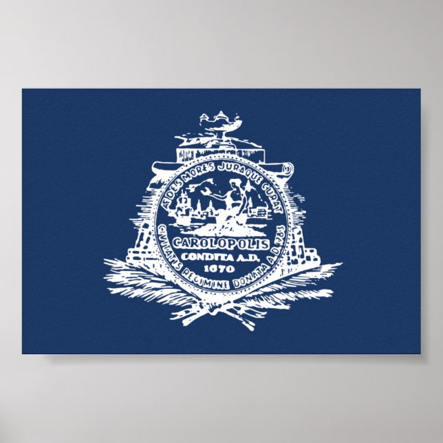 Charleston, SC Flag Poster (Front)