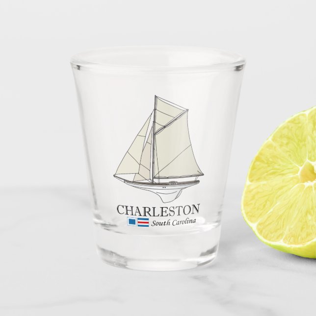 Charleston SC (SB) Shot Glass (Front)