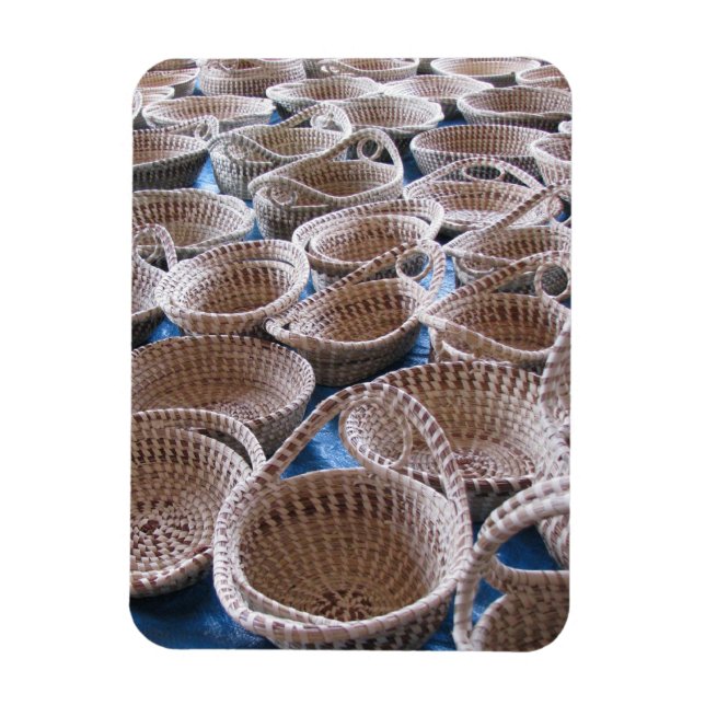Charleston SC Sweetgrass Baskets Magnet (Vertical)