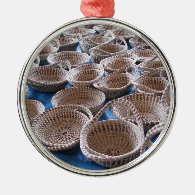 Charleston SC Sweetgrass Baskets Ornament (Front)