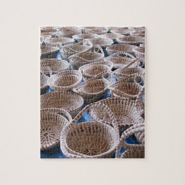 Charleston SC Sweetgrass Baskets Puzzle (Vertical)