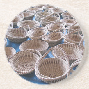 Charleston SC Sweetgrass Baskets Stone Coaster
