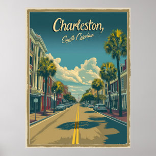 Charleston, South Carolina: A Vintage Poster