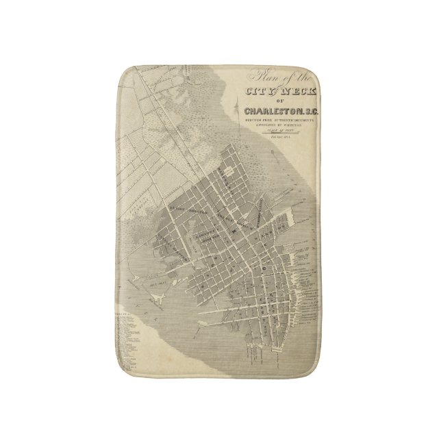 Charleston, South Carolina Bath Mat (Front Vertical)